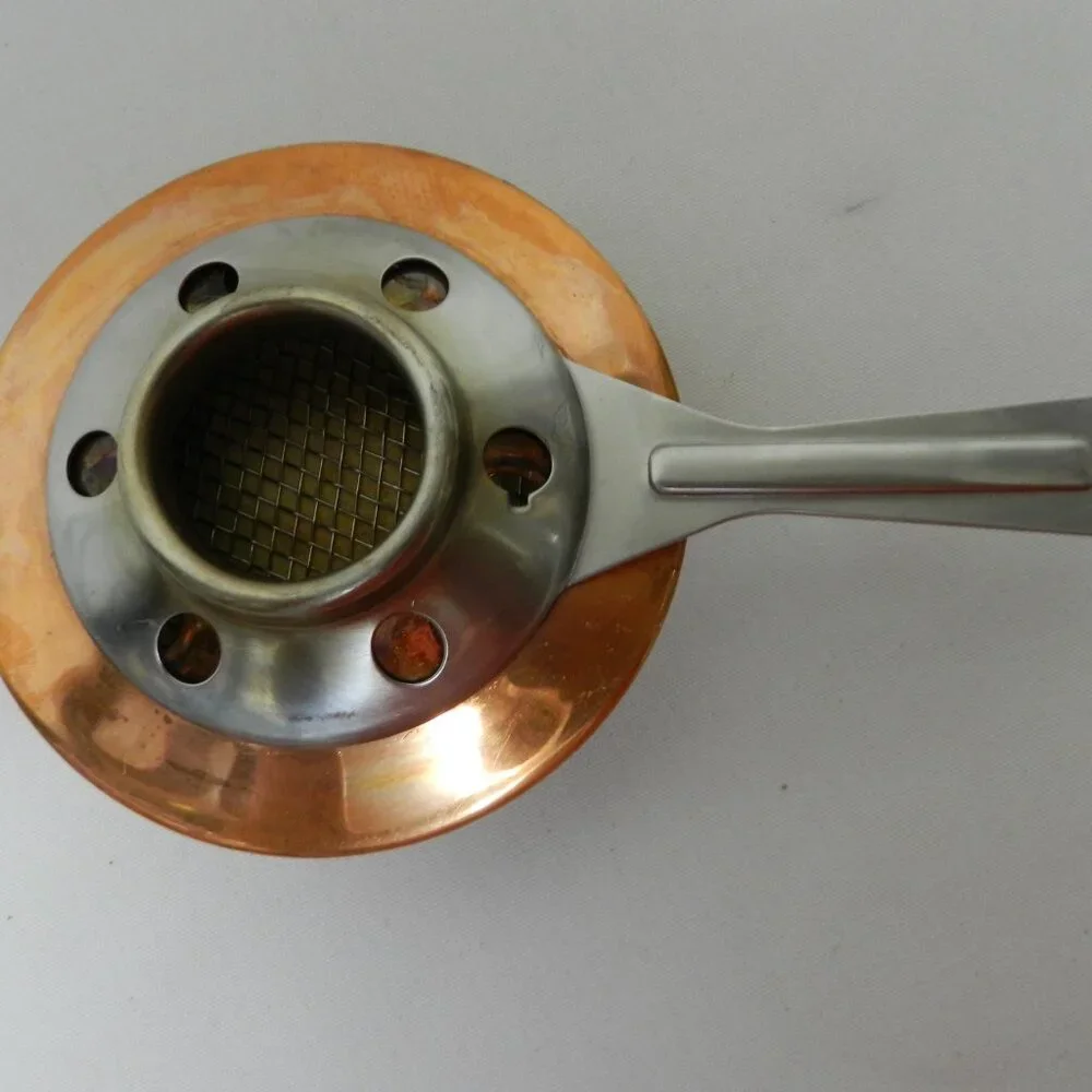 Culinox Copper Vintage Mid Century Modern Spring Fondue Pot w/ Stand Switzerland